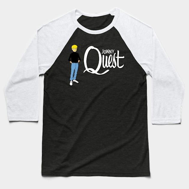 Jonny Quest Baseball T-Shirt by offsetvinylfilm